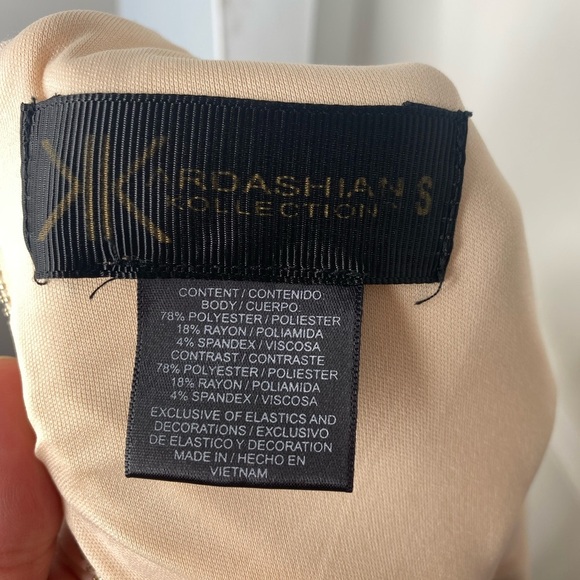 Kardashian Kollection Tan Sheath Mini Dress - Picture 6 of 6